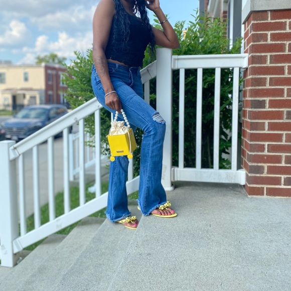 These jelly material studded sandals are perfect for a chic stylish look - Picture 3 of 3